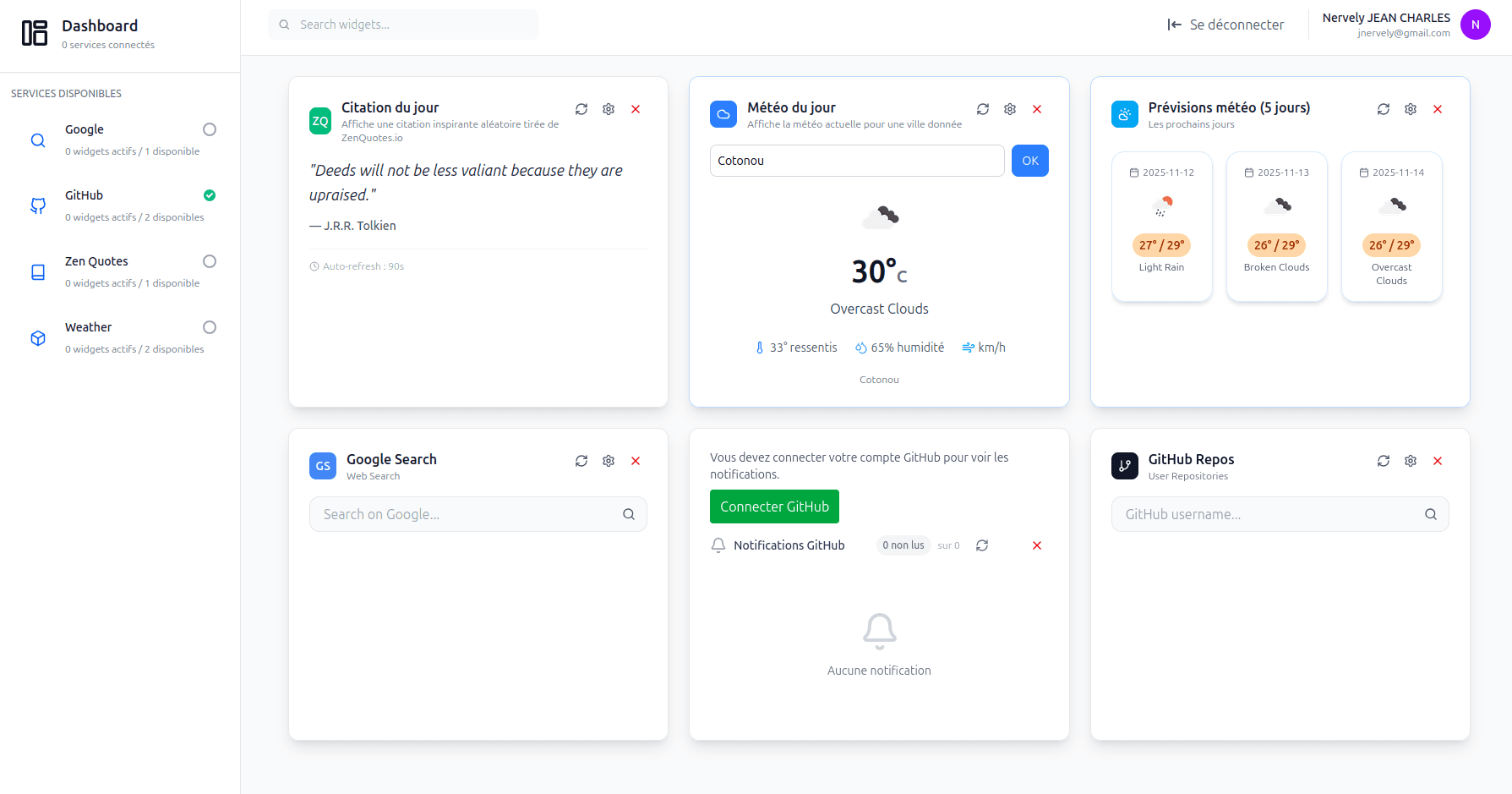 My Dashboard